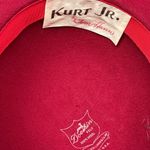 Vintage Burgundy Felt Hat Wide Brim Kurt Jr. by Tom Horn, Small Fit, Occasional Red Photo 6