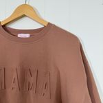 Pink Lily  Tan Mama Crewneck Sweatshirt Photo 2
