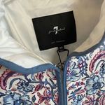 7 For All Mankind Women's Quilted Paisley Floral Jacket XS NWT Photo 4