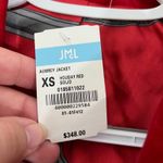 J. McLaughlin  Womens Aubrey Jacket XS NWT $348‎ Red Blazer Holiday Velour Button Photo 4