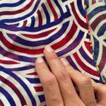 Robert Graham  Elizabeth Swirl Silk Print Blouse Sz XS Photo 5