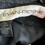 Vintage Evan Picone Trench Coat Alpaca Mohair Wool Double Breasted Notch Lapel S Black Photo 2