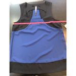 Kensie NWT  Top Women's Small Blue Black Shell Color Block Corpcore Office Church Photo 10
