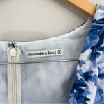 Abercrombie & Fitch  Cinch-Front Poplin Mini Dress Floral Puffy Sleeve Size XSP Photo 6