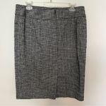 Loft  Ann Taylor Academia black and White tweed formal skirt size 10 Photo 3