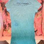 Ed Hardy y2k true vintage don  christian audigier skull flower tshirt Photo 1