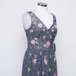 Adrianna Papell  Beaded Mesh Shirred Gown Photo 8