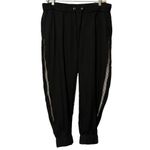 Lane Bryant  Zip Side Joggers Black Houndstooth 18 20 NWT #1040558‎ Photo 2