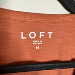 Loft  terracotta smocked sleeveless tank top Photo 2