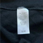 Rag and Bone  black long sleeve scoop neck t shirt sweater with cut out back detail Photo 3