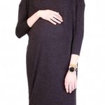 Ingrid And Isabel NWT  Charcoal Asymmetrical Maternity Dress Photo 0