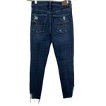 American Eagle Super Hi-Rise Jegging 6 SHORT Distressed Dark Wash Photo 4