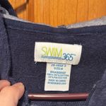 Swim 365 women’s navy blue zip up size medium. Photo 2