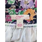Candie's  Floral Ruffle Mini Skirt Size 11 Ruffle Flirty Mini Coquette Skirt Photo 4