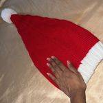 Red and White Santa Hat Photo 4