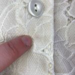 CAbi  #5162 Spring Portrait White Floral Lace Shirt Jacket Womens Medium Photo 5