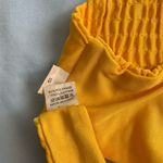 Zaful Yellow Smocked Bikini Top & Bottom Photo 13