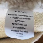 Echo S/M Fleece Lined Faux Leather Open Front Vest Asymmetrical Size undefined Photo 3