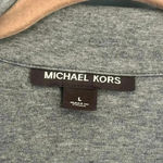 Michael Kors Michael‎ Kors gray zip up lightweight sweatshirt women’s size large Photo 2