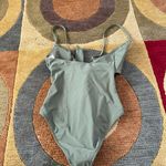 Aerie NWT One Piece Full Coverage Bathing Suit Swim Swimwear Olive Green Size XS Photo 4