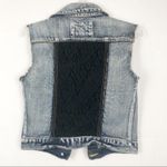 Rue 21  Denim Lace Vest Size Small Color Block Size Smal Photo 5