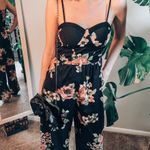 Boutique Black Floral Jumpsuit Photo 0