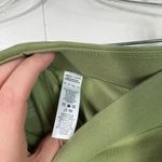 Nike Green Cotton Blend Embroidered Swoosh Ankle Crop Leggings XS Athleisure Gym Photo 2