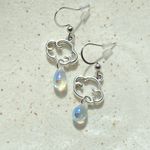 Handmade cute cloud teardrop dangle earrings ☁️💧 Photo 2