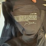 joe's jeans  The Icon Mid Rise Skinny Ankle Pants Black Faux Leather Size 26 Photo 5