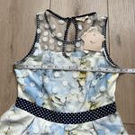 Anthropologie RYU  Tulle Fit and Flare Floral Dress Mesh Polka Dot Overlay NWT Photo 7