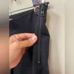 Everlane  Black High Waisted Pull On Side-Zip Stretch Cotton Work Pants Photo 4