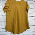 Maurice's Maurice’s Mustard Yellow Women's Top V-Neck Blouse SZ M Y2K Lace Front Y2K Photo 7