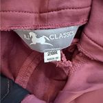 R.J. Classics Gulf Front Zip Natural Rise Knee Patch Maroon and Tan Breeches Purple Size 28 Photo 2