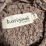 B.Original Chunky Brown Sweater  Boutique Roomy Comfy Womens Small Medium Hoodie Photo 6