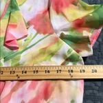 Kasper  sportswear womens medium v-neck ruffle blouse button front pastel colors Photo 4