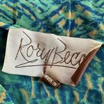 Rory Beca Artsy Watercolor Coverup Dress Semi Sheer Mini Green Resortwear Photo 1