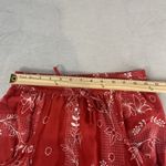Urban Outfitters  Pants Women XS Red‎ Floral Marguerite Linen Blend Colorful Photo 10