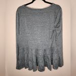 Anthropologie Deletta Thea Peplum Top Blue Size M Photo 4