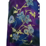 Venus Floral Midi‎ Dress Womens L Rayon Sheer Vacation Beach Cover Up Colorful Purple Size L Photo 0