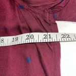Old Navy Burgundy Navy Polka Dots Long Sleeve Button Down Size Large New with Tags Photo 4