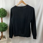 Catherine Malandrino  Black Long sleeve Pearl Button Cardigan Sweater L Photo 1