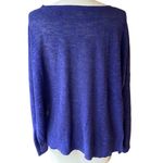 Eileen Fisher Blue Long Sleeve Hi Low Scoop Neck Thin Sweater ~ Women's L (?) Photo 3