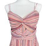 Parker Dress Size 4 Pink Pleated Beatrix Maxi Gown Twist-Front Party Sweetheart Photo 5