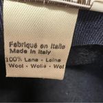 Vintage Nordstrom Italy Wool Black Navy Wide Brim Hat Ribbon Trim Boho Chic M Photo 6