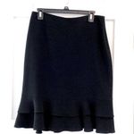 200. Louben black tulip hem lace skirt Size 8 Photo 0