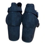 CL by Laundry WOMEN'S JOANNE SUEDE BLACK HEELED FLORAL CUTOUT SANDALS SIZE 8.5 Photo 6