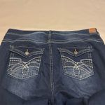 Wallflower Women's High Rise Flare Leg Jeans Dark Blue Size 24 Short Photo 4