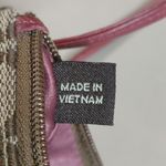 Coach Brown Red Signature Wristlet Clutch C Jacquard Satin Lining Zipper Closure Photo 7