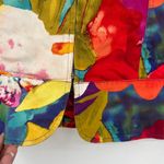 ELCC Floral Zip Womens Jacket Sz M Bold Y2K Artcore Indie Funky Dopamine Retro Yellow Size M Photo 3