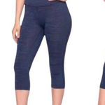 Outdoor Voices TechSweat Cropped Leggings Gray Space Dye 23" Inseam Small EUC Photo 0